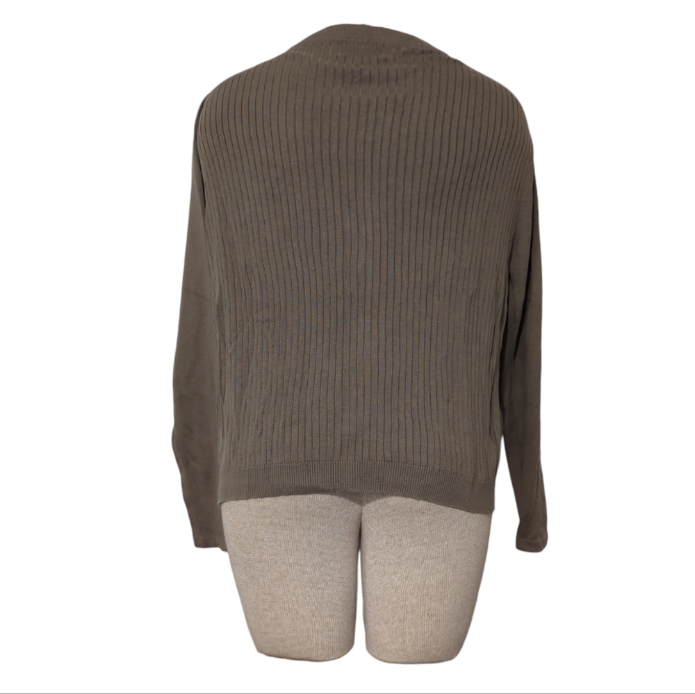Chicos Design Zip Up Cardigan Size 1/Small Silk Blend- 111 - Picture 4 of 7